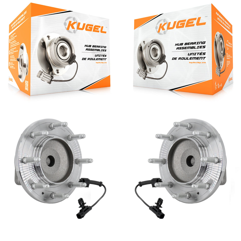 Front Wheel Bearing Hub Assembly Pair For GMC Chevrolet Sierra 2500 HD Silverado 3500 XL K70-102070