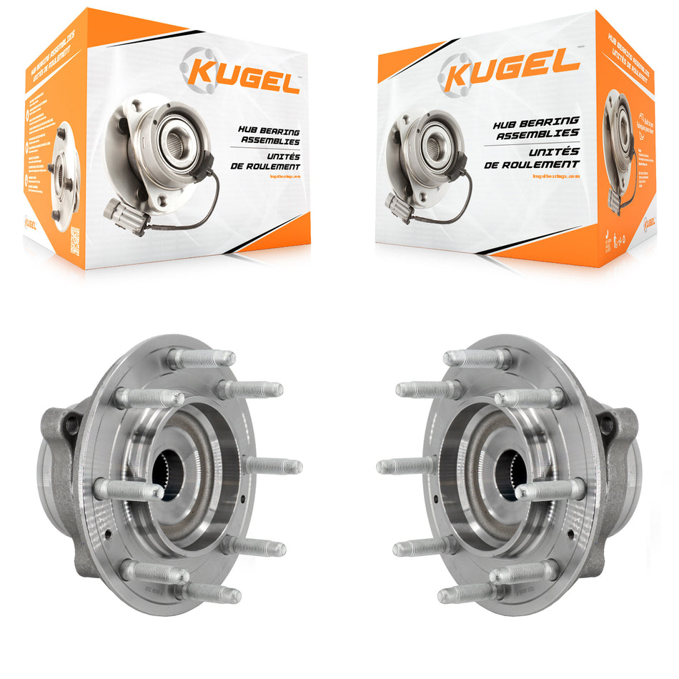 Front Wheel Bearing Hub Assembly Pair For GMC Chevrolet Silverado 2500 HD Sierra 3500 4WD K70-102072