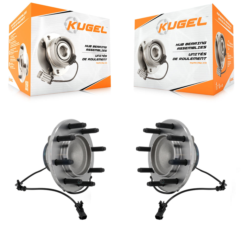 Front Wheel Bearing And Hub Assembly Pair For 2006-2008 Dodge Ram 1500 3500 2500 RWD K70-102080