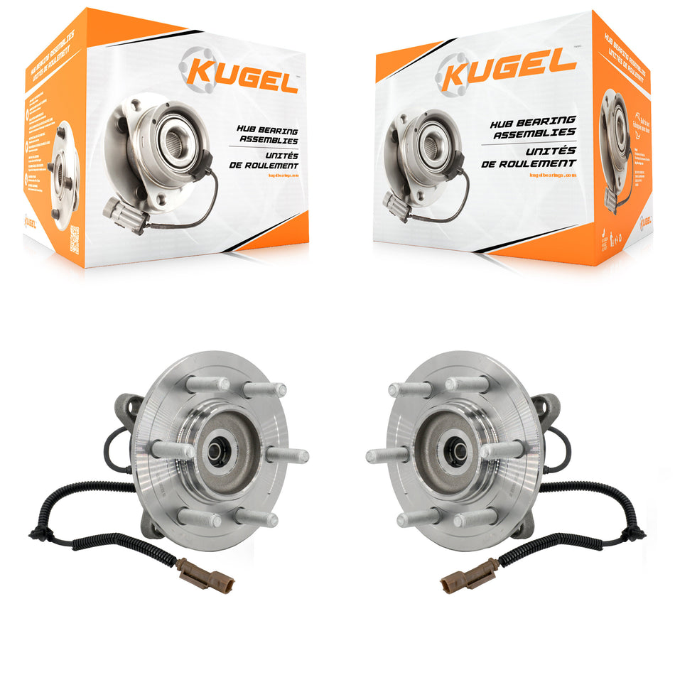 Front Wheel Bearing Hub Assembly Pair For Ford F-150 With Electronic Shift Transfer Case K70-102094