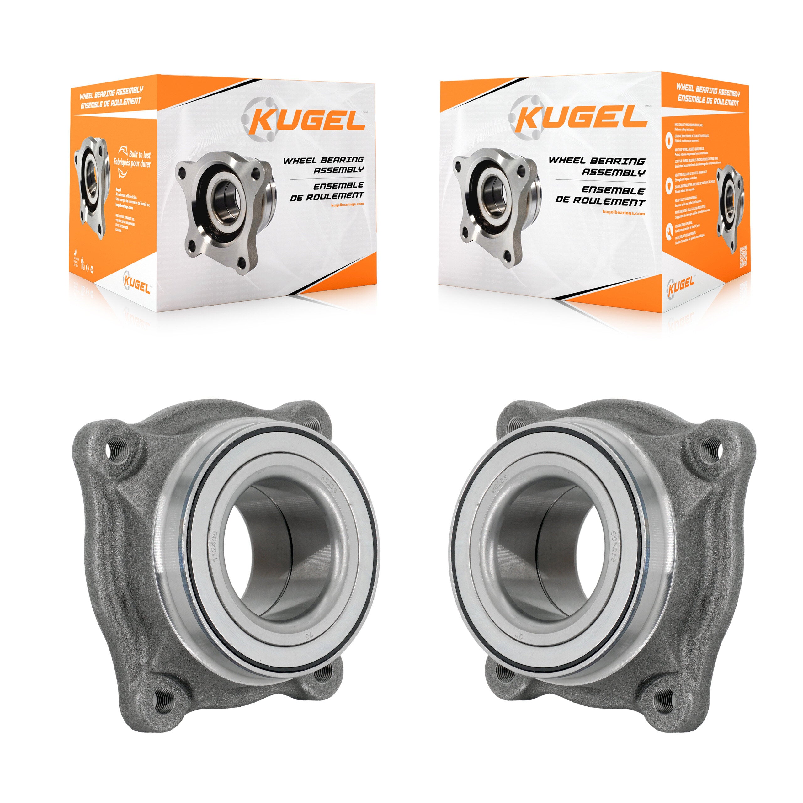 Rear Wheel Bearing Assembly Pair For 2008-2022 Toyota Sequoia K70-102130