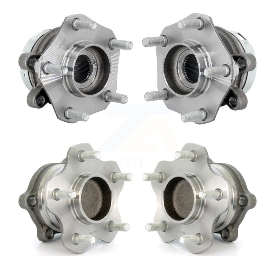 Front Rear Wheel Bearing And Hub Assembly Kit For 2019-2024 Nissan Murano FWD K70-102132
