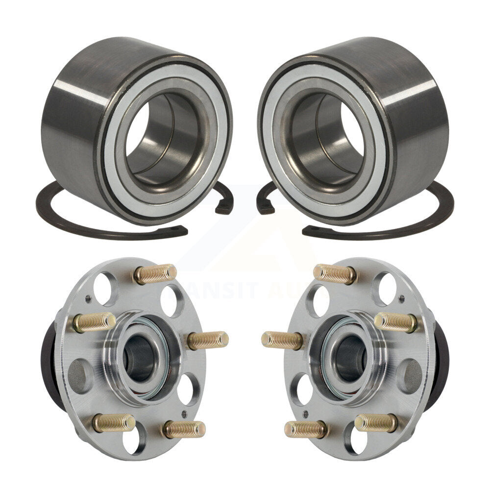 Front Rear Wheel Bearing And Hub Assembly Kit For 2011-2016 Honda CR-Z K70-102135