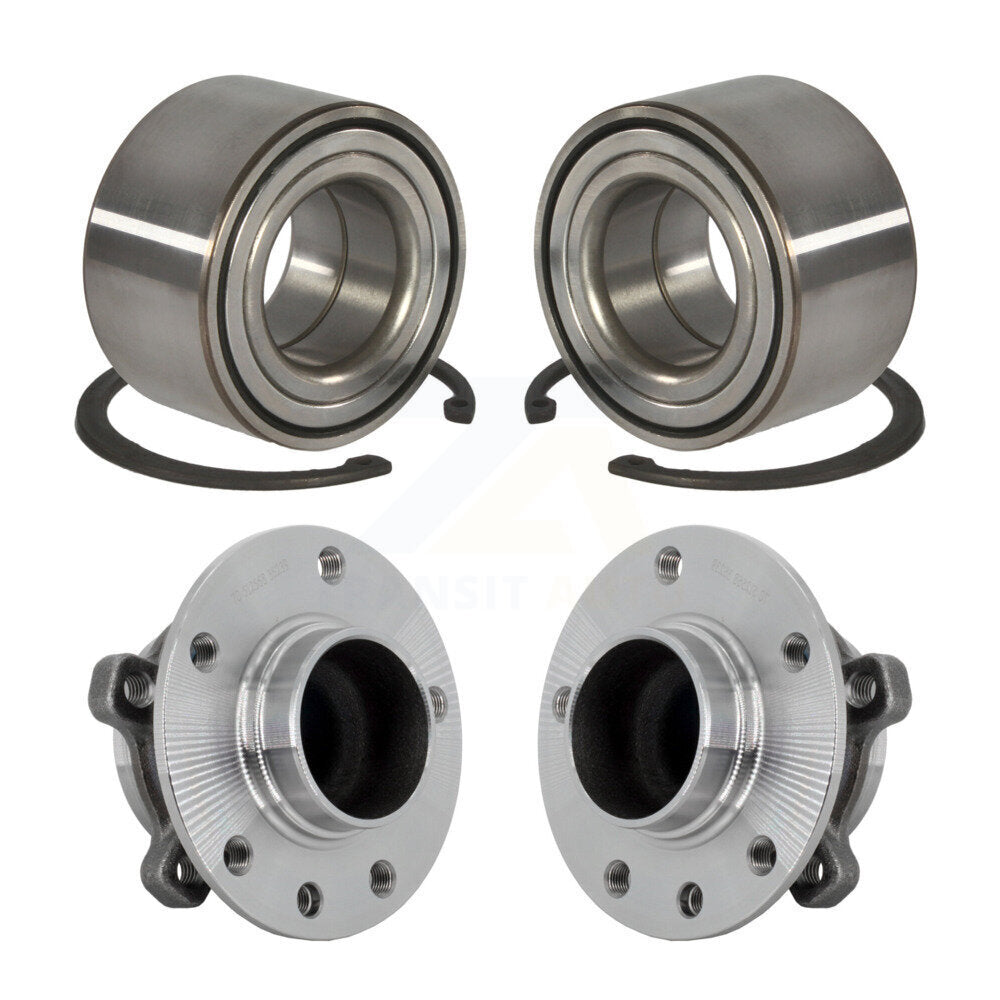 Front Rear Wheel Bearing And Hub Assembly Kit For 2016-2018 Fiat 500X FWD K70-102137