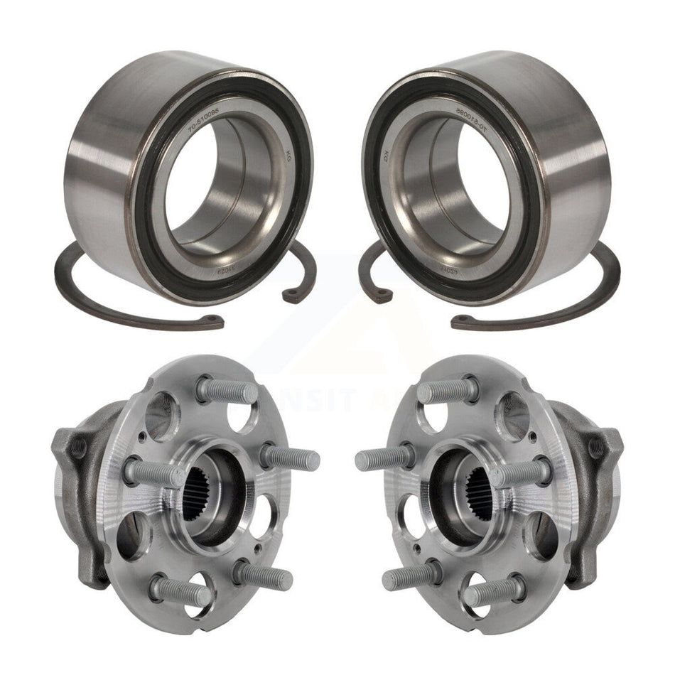 Front Rear Wheel Bearing And Hub Assembly Kit For Honda Accord Crosstour AWD K70-102139