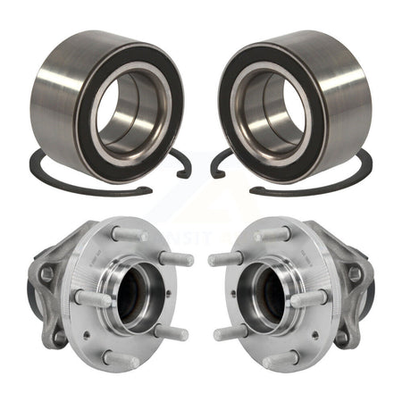 Front Rear Wheel Bearing And Hub Assembly Kit For 2016-2018 Mazda CX-9 FWD K70-102140