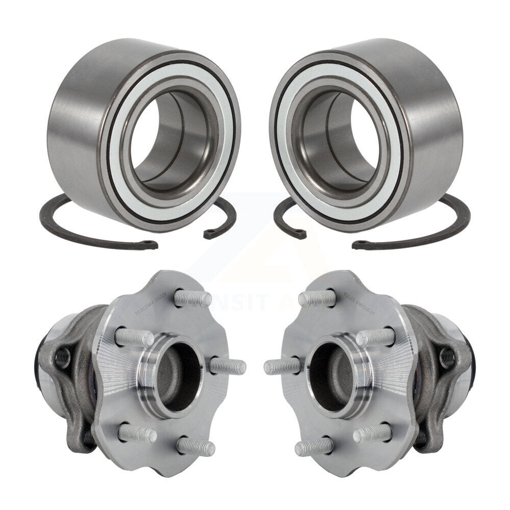 Front Rear Wheel Bearing & Hub Assembly Kit For Toyota Highlander Lexus RX350 RX450h FWD K70-102141