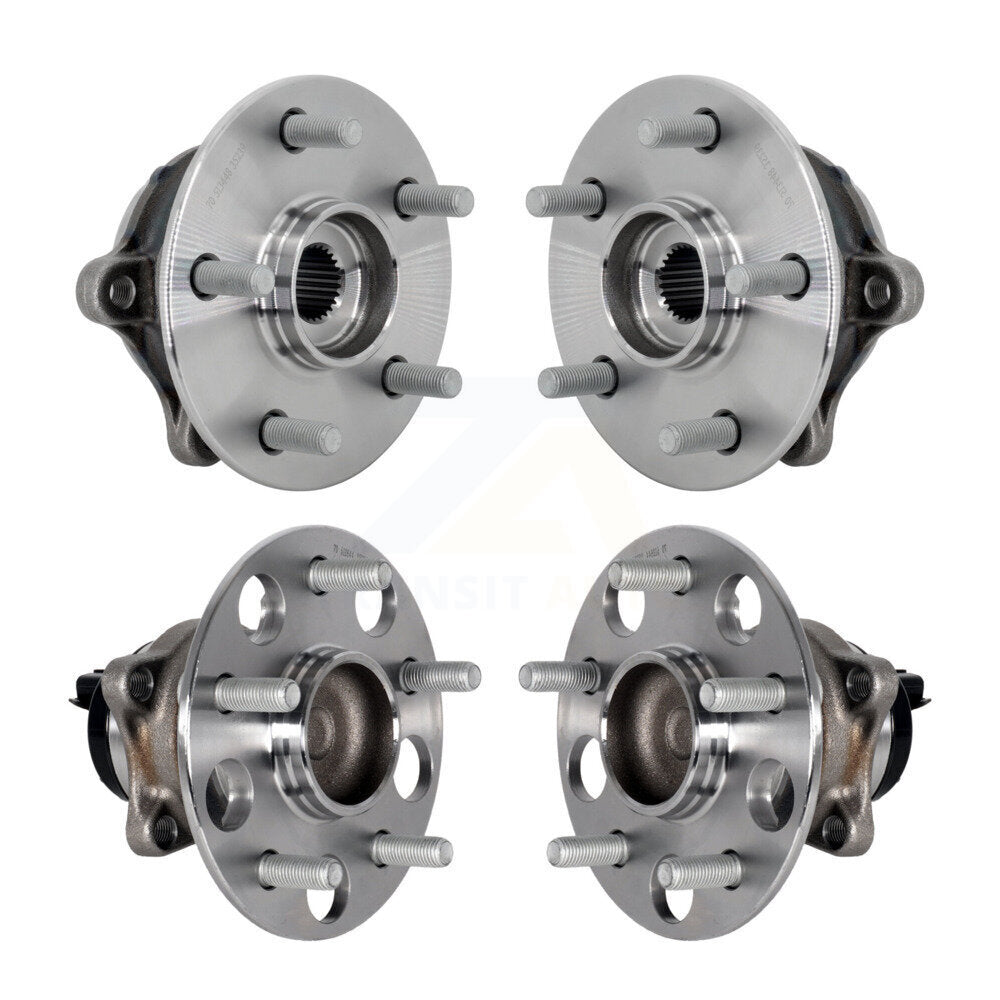 Front Rear Wheel Bearing & Hub Assembly Kit For 2019-2020 Toyota RAV4 FWD with GAS engine K70-102169