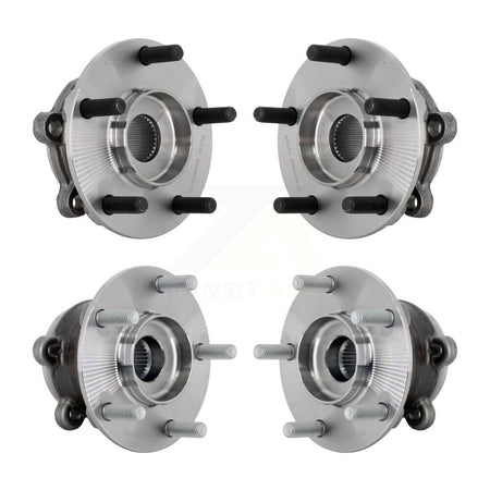 Front Rear Wheel Bearing & Hub Assembly Kit For 2016-2023 Mazda CX-9 AWD K70-102173