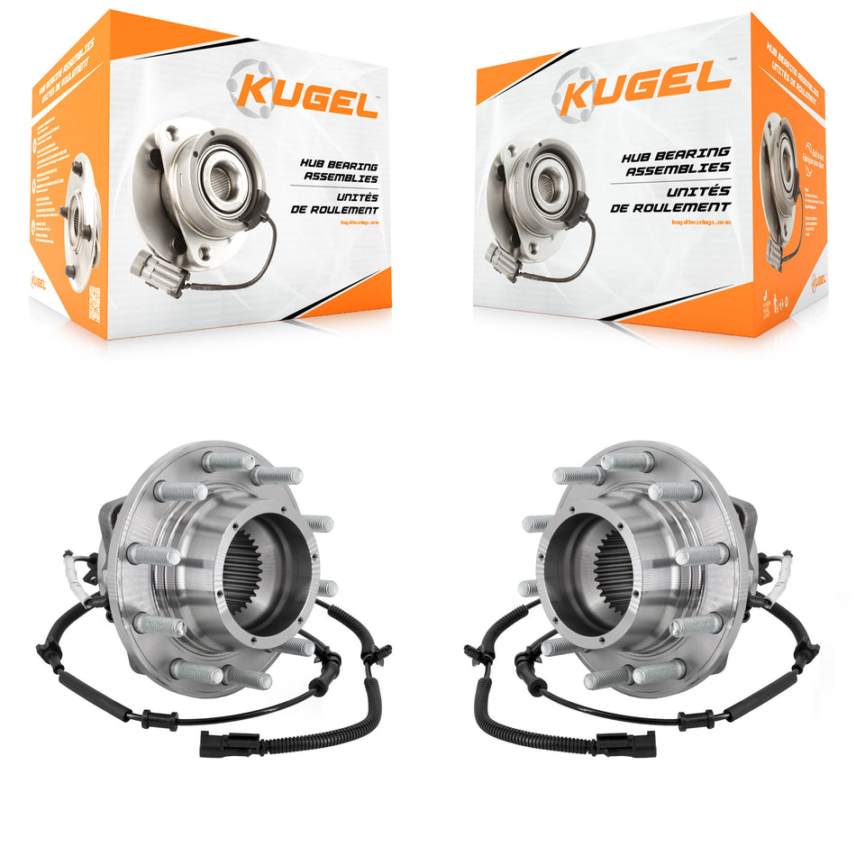 Front Wheel Bearing And Hub Assembly Pair For Ford F-350 Super Duty F-450 F-550 K70-102175