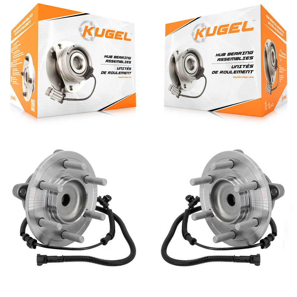 Front Wheel Bearing And Hub Assembly Pair For 2015-2017 Ford F-150 RWD K70-102178