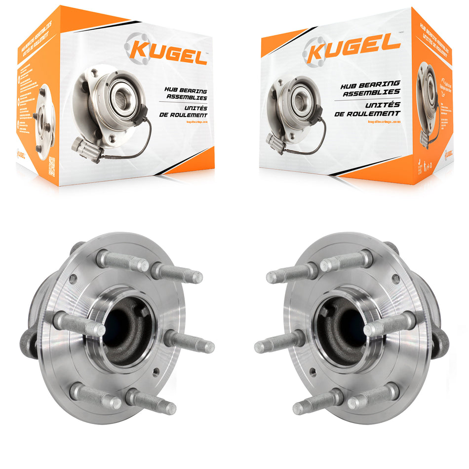 Front Wheel Bearing Hub Assembly Pair For Chevrolet GMC Silverado 1500 Sierra Yukon Tahoe K70-102180