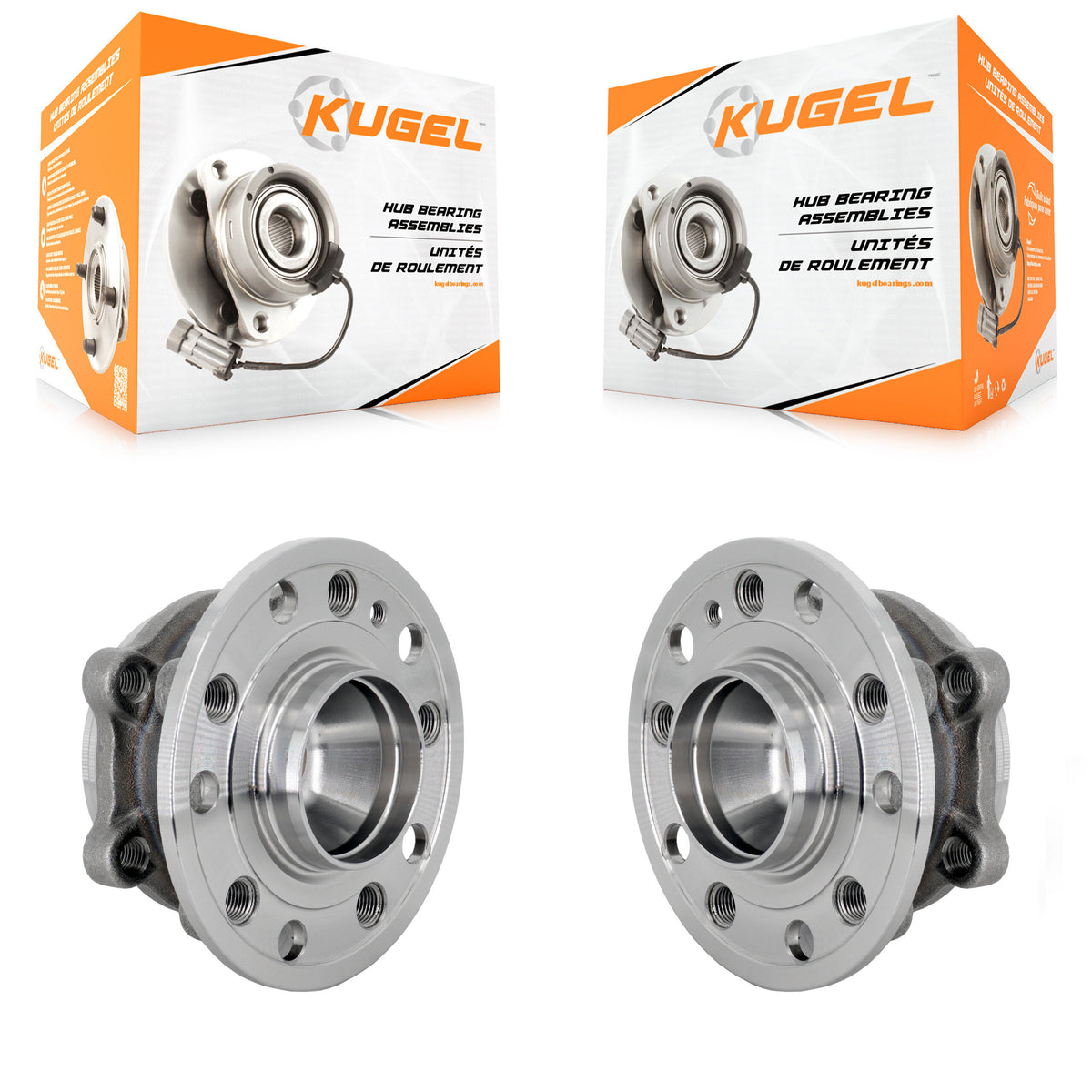 Front Wheel Bearing & Hub Assembly Pair For Mercedes-Benz GLC300 C300 E450 E400 E300 E350 K70-102182