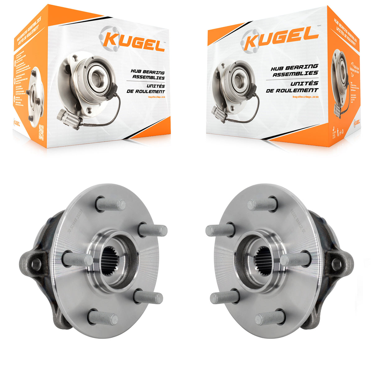Front Wheel Bearing And Hub Assembly Pair For Toyota RAV4 Venza K70-102190