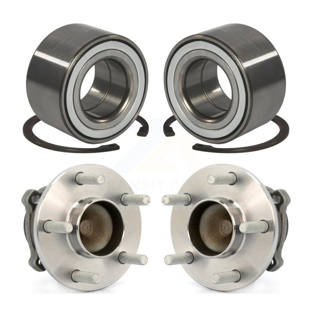 Front Rear Wheel Bearing And Hub Assembly Kit For 2004 Volvo S40 2.5L Old Body Style K70-102223