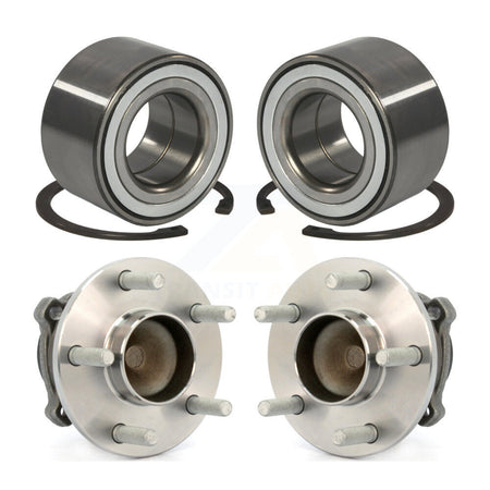 Front Rear Wheel Bearing And Hub Assembly Kit For 2004 Volvo S40 2.5L Old Body Style K70-102223