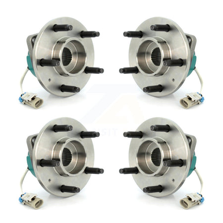 Front Rear Wheel Bearing & Hub Assembly Kit For Cadillac STS AWD with Naturally Aspirated K70-102227