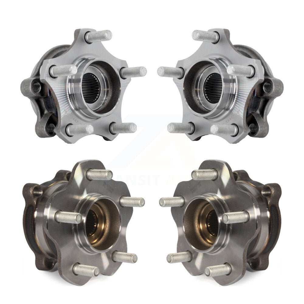 Front Rear Wheel Bearing & Hub Assembly Kit For 2019-2023 Nissan Altima AWD K70-102230