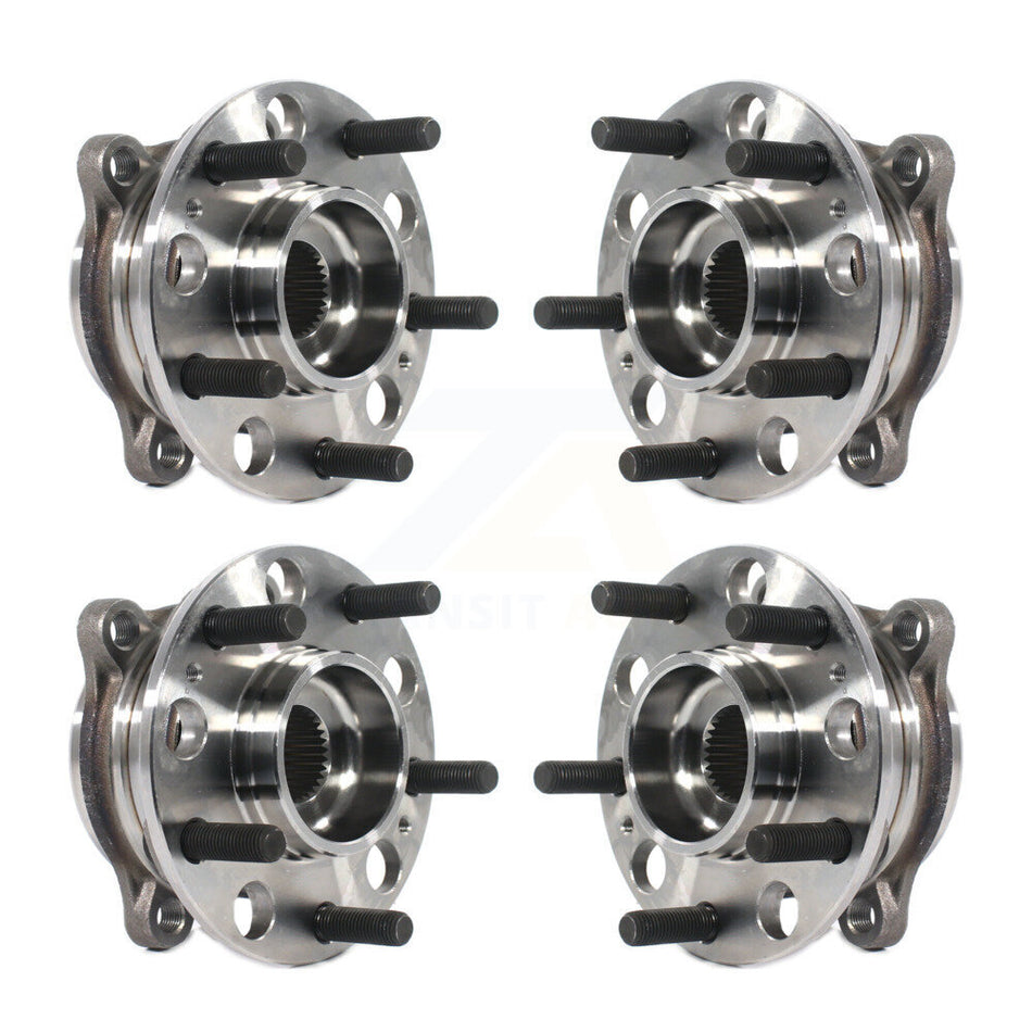 Front Rear Wheel Bearing & Hub Assembly Kit For 2016-2020 Kia Sorento AWD K70-102231
