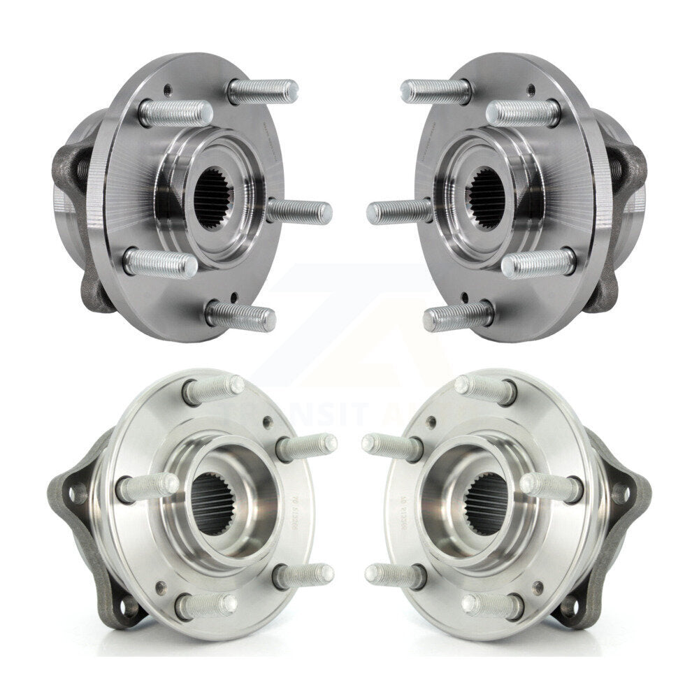 Front Rear Wheel Bearing & Hub Assembly Kit For 2016-2017 Kia Rondo K70-102233