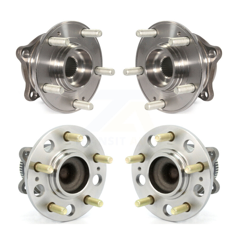 Front Rear Wheel Bearing & Hub Assembly Kit For Hyundai Sonata Kia Cadenza K70-102235