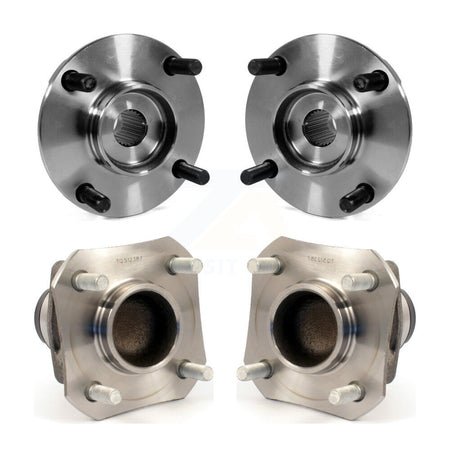 Front Rear Wheel Bearing & Hub Assembly Kit For 2007-2011 Nissan Versa Non-ABS K70-102236