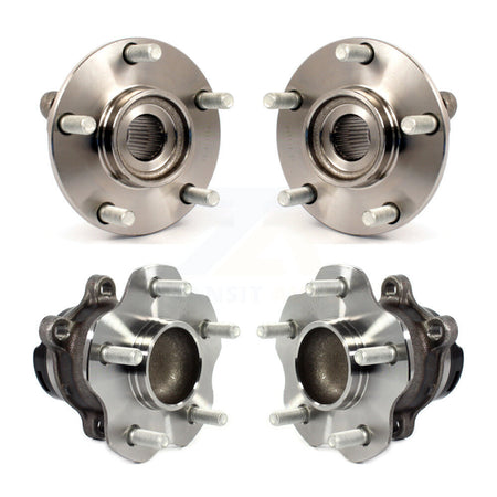Front Rear Wheel Bearing & Hub Assembly Kit For 2013 Nissan Rogue FWD To 11 12 K70-102240