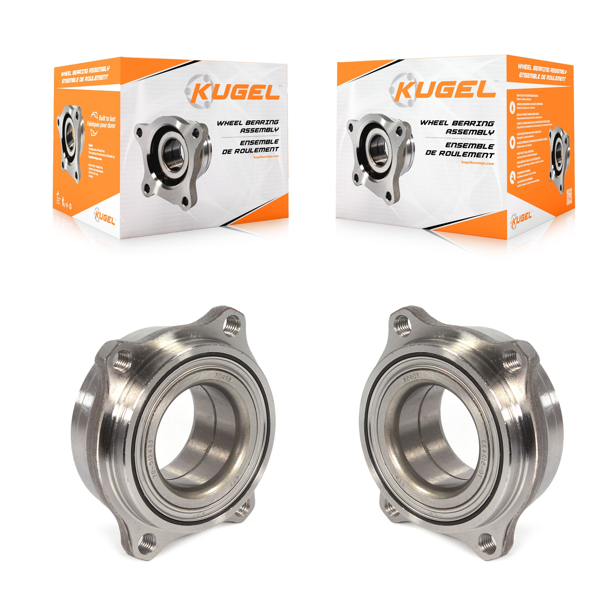 Rear Wheel Bearing Assembly Pair For Mercedes-Benz C300 E350 C350 C250 E400 E550 C230 C63 K70-102253