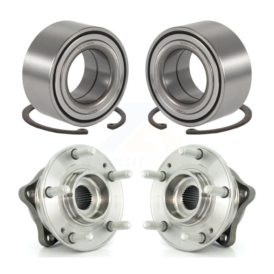Front Rear Wheel Bearing And Hub Assembly Kit For 2014-2015 Kia Rondo K70-102271