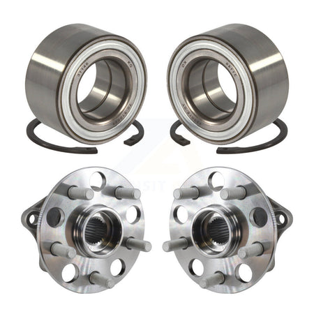 Front Rear Wheel Bearing And Hub Assembly Kit For 2019 Toyota Prius AWD-e K70-102287