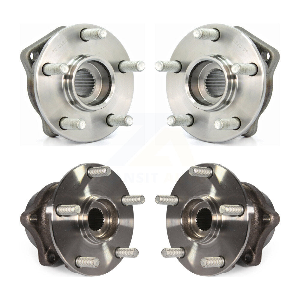 Front Rear Wheel Bearing Hub Assembly Kit For Subaru Impreza WRX Limited Premium K70-102289