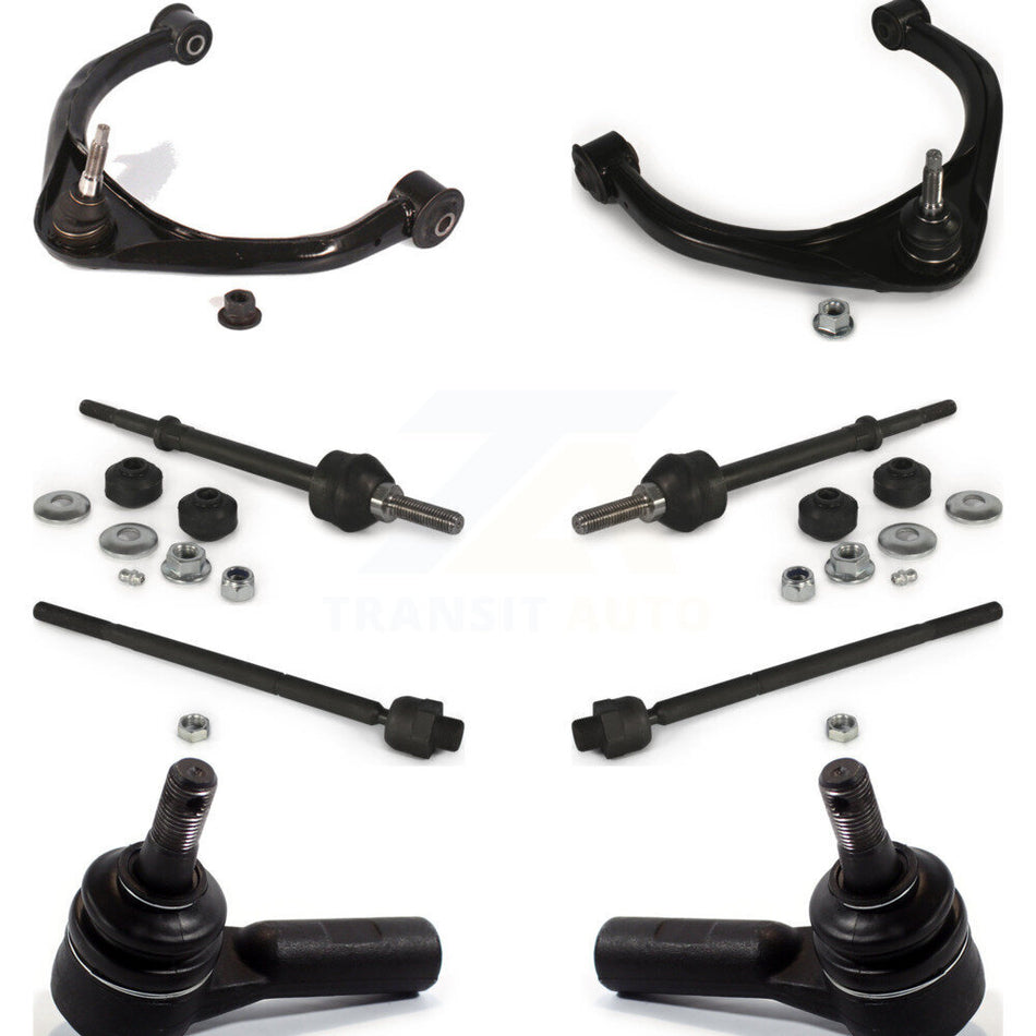 Front Suspension Control Arm And Ball Joint Assembly Steering Tie Rod End Stabilizer Bar Link Kit (8Pc) For Ram 1500 Dodge 4WD K72-100113