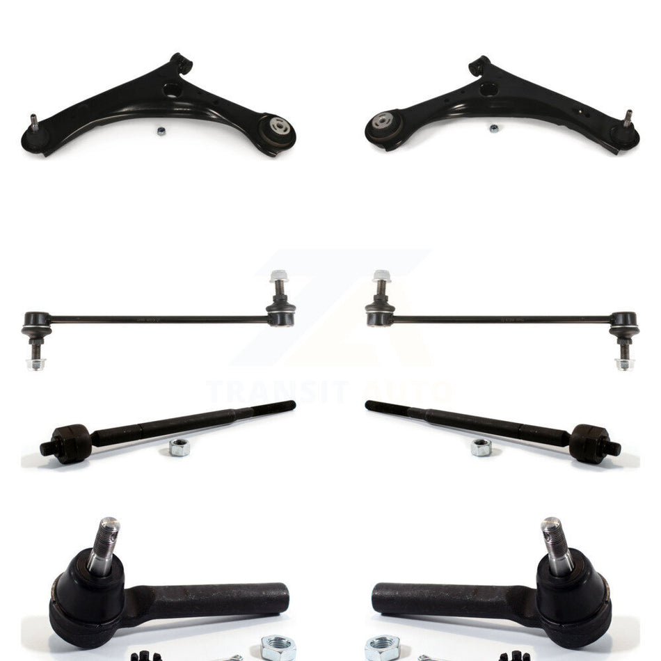 Front Suspension Control Arm And Ball Joint Assembly Steering Tie Rod End Stabilizer Bar Link Kit (8Pc) For 2008-2010 Chrysler Town & Country Dodge Grand Caravan K72-100126