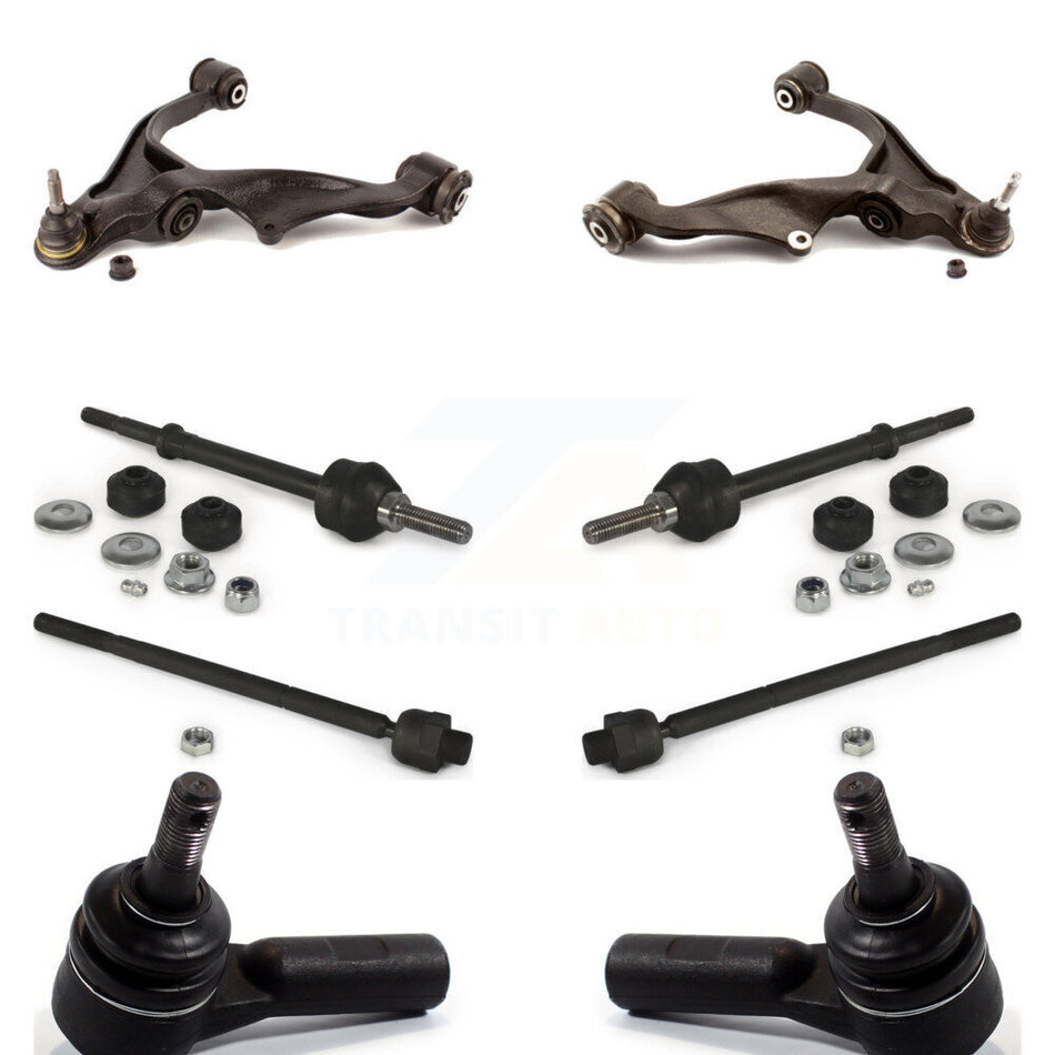 Front Suspension Control Arm And Ball Joint Assembly Steering Tie Rod End Stabilizer Bar Link Kit (8Pc) For Dodge Ram 1500 4WD K72-100128