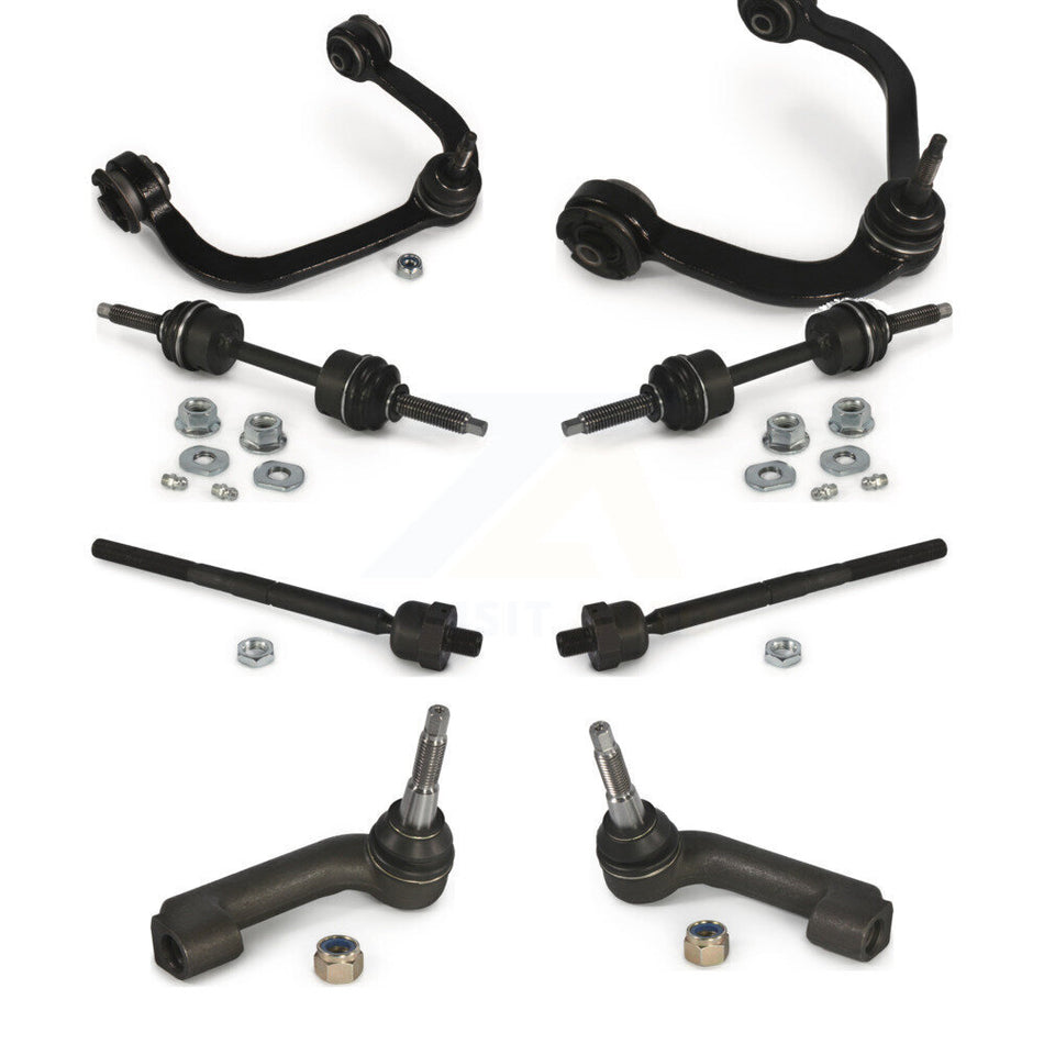 Front Suspension Control Arm And Ball Joint Assembly Steering Tie Rod End Stabilizer Bar Link Kit (8Pc) For Ford F-150 K72-100145