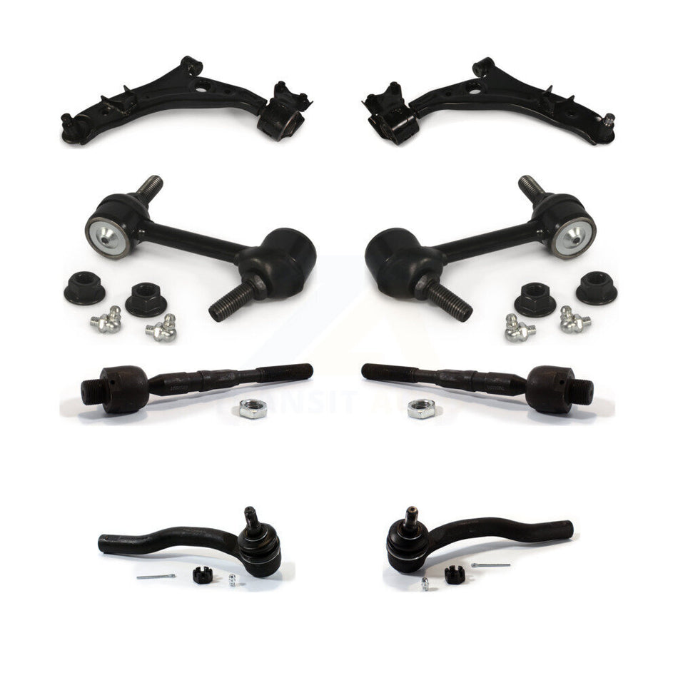 Front Suspension Control Arm And Ball Joint Assembly Steering Tie Rod End Stabilizer Bar Link Kit (8Pc) For Ford Edge Lincoln MKX K72-100154