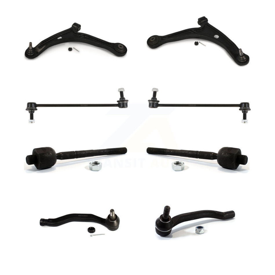 Front Suspension Control Arm And Ball Joint Assembly Steering Tie Rod End Stabilizer Bar Link Kit (8Pc) For Honda Pilot Acura MDX K72-100158