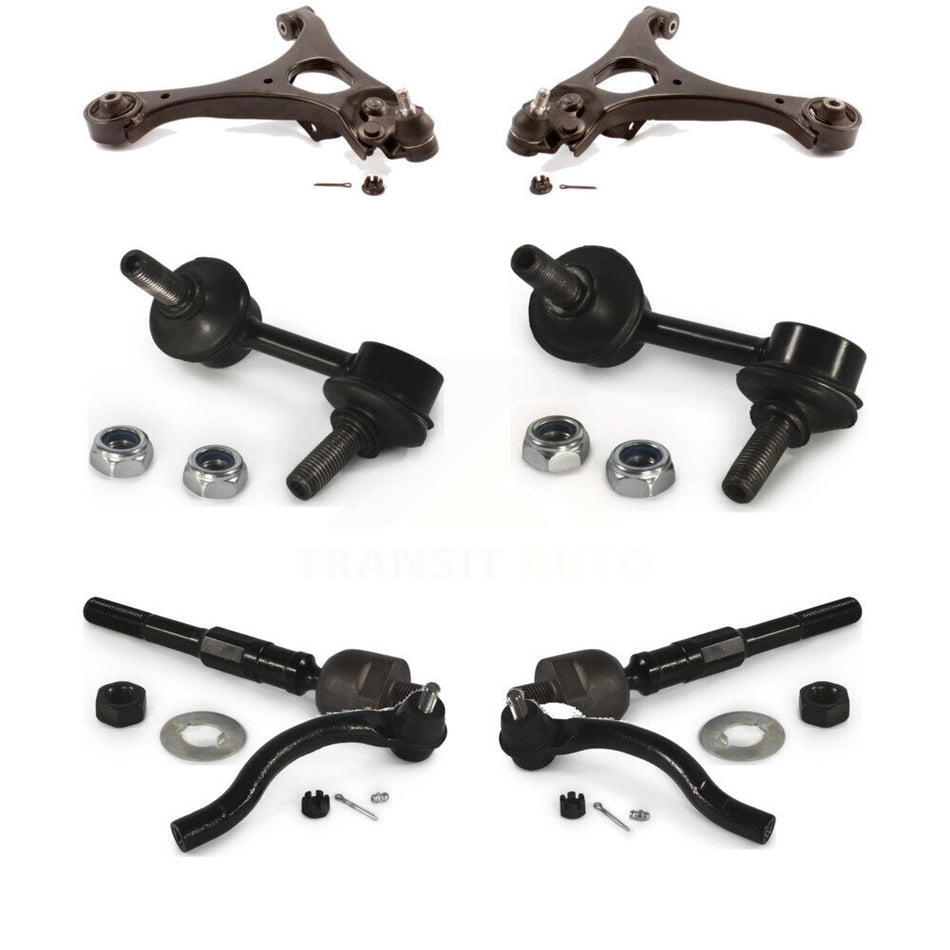 Front Suspension Control Arm And Ball Joint Assembly Steering Tie Rod End Stabilizer Bar Link Kit (8Pc) For Honda Civic 1.8L K72-100164