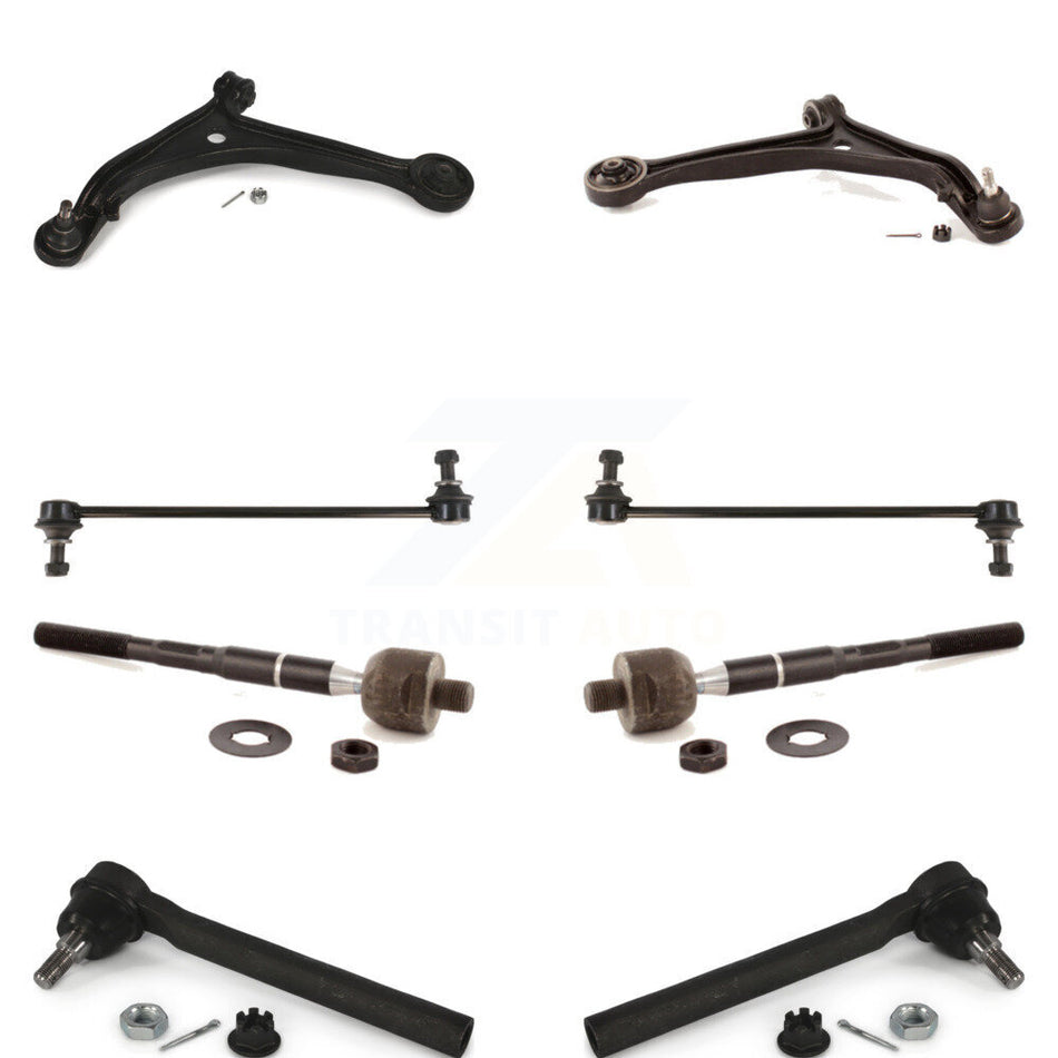 Front Suspension Control Arm And Ball Joint Assembly Steering Tie Rod End Stabilizer Bar Link Kit (8Pc) For Honda Odyssey K72-100691