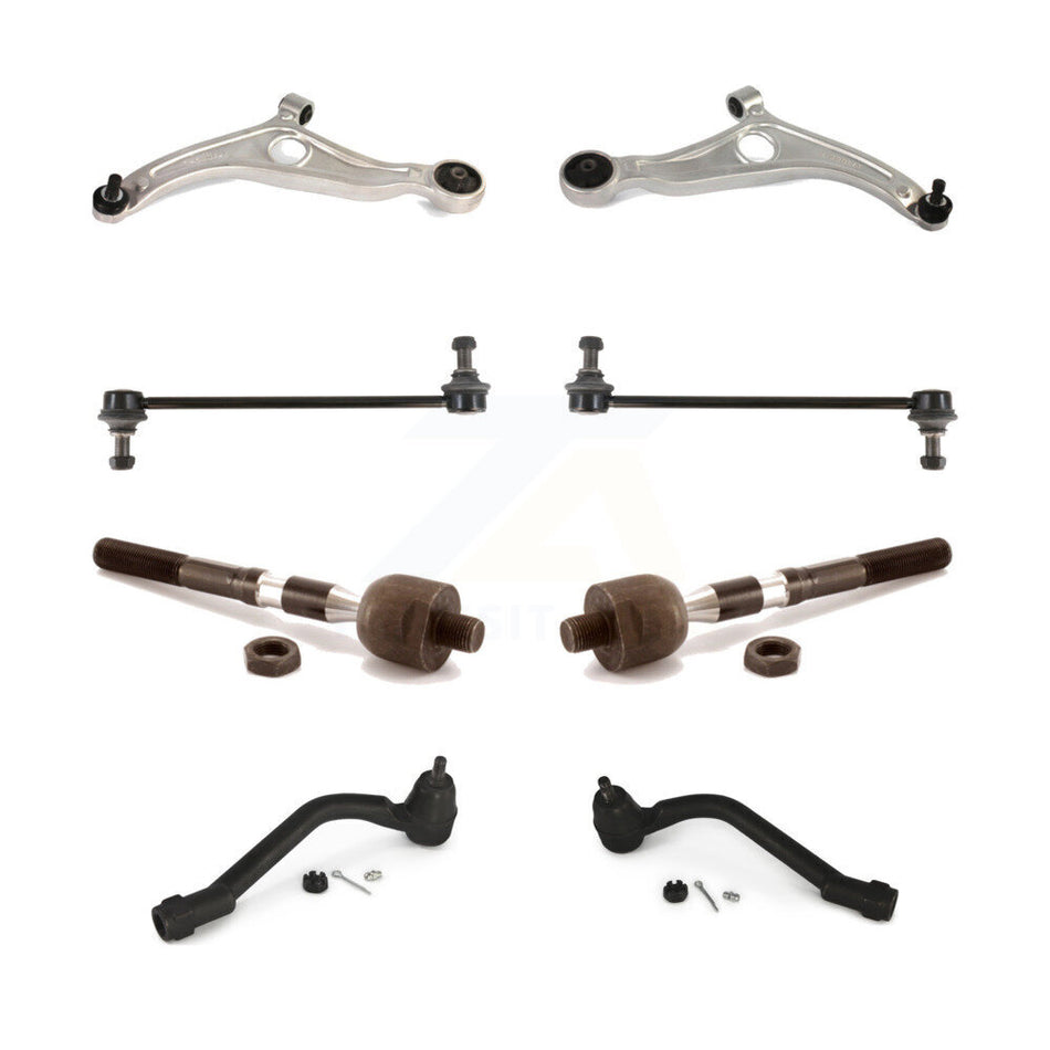 Front Suspension Control Arm And Ball Joint Assembly Steering Tie Rod End Stabilizer Bar Link Kit (8Pc) For Kia Optima Hyundai Azera K72-101129