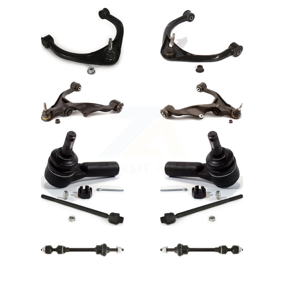 Front And Control Arms Assembly Lower Ball Joints Tie Rods Link Sway Bar Suspension Kit (10Pc) For Ram 1500 Dodge 4WD K72-101180
