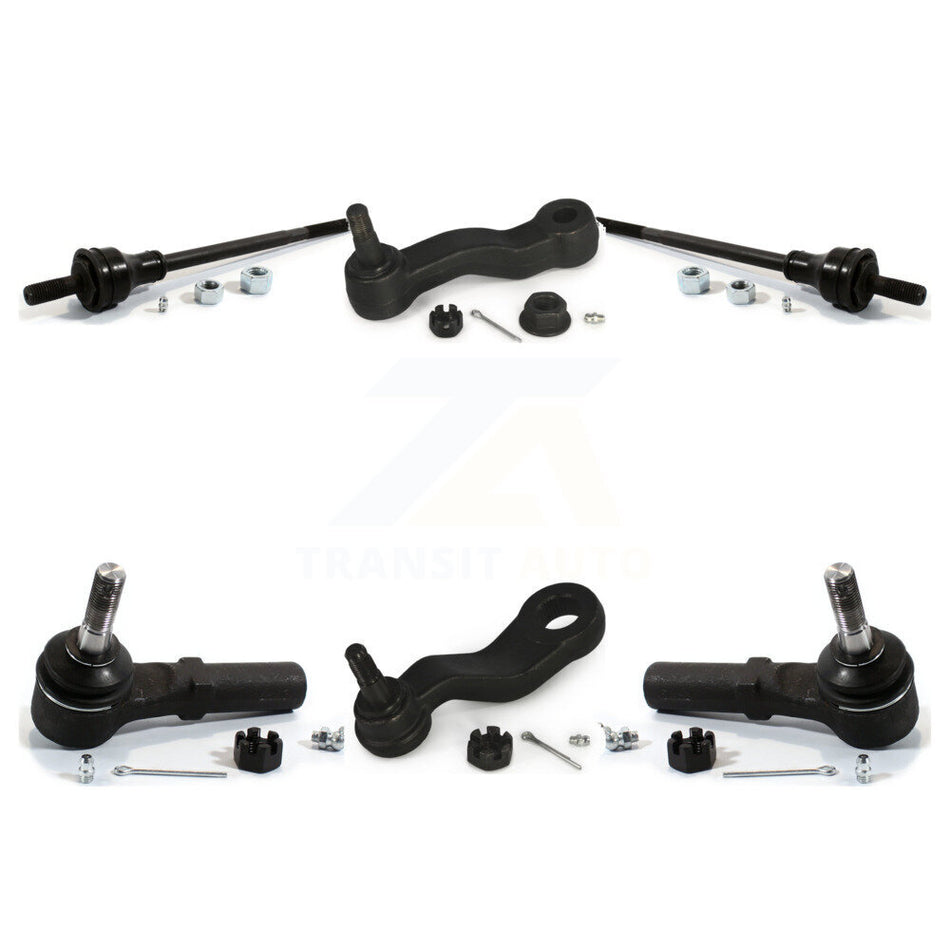 Front Tie Rod End Ball Joints Idler Arm Pitman Kit For 2018-2019 GMC Savana 3500 2500 3 Groove Spline K72-101270
