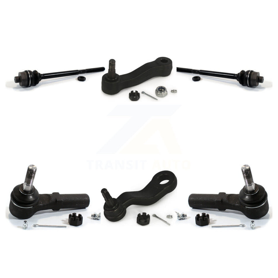 Front Tie Rod End Ball Joints Idler Arm Pitman Kit For 2007-2007 Chevrolet Silverado 2500 HD Classic GMC Sierra 3500 1500 3 Groove Spline K72-101280