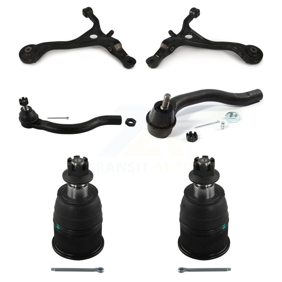 Front Suspension Control Arm With Tie Rod End And Ball Joint Kit (6Pc) For Honda Accord Acura TSX K72-101285