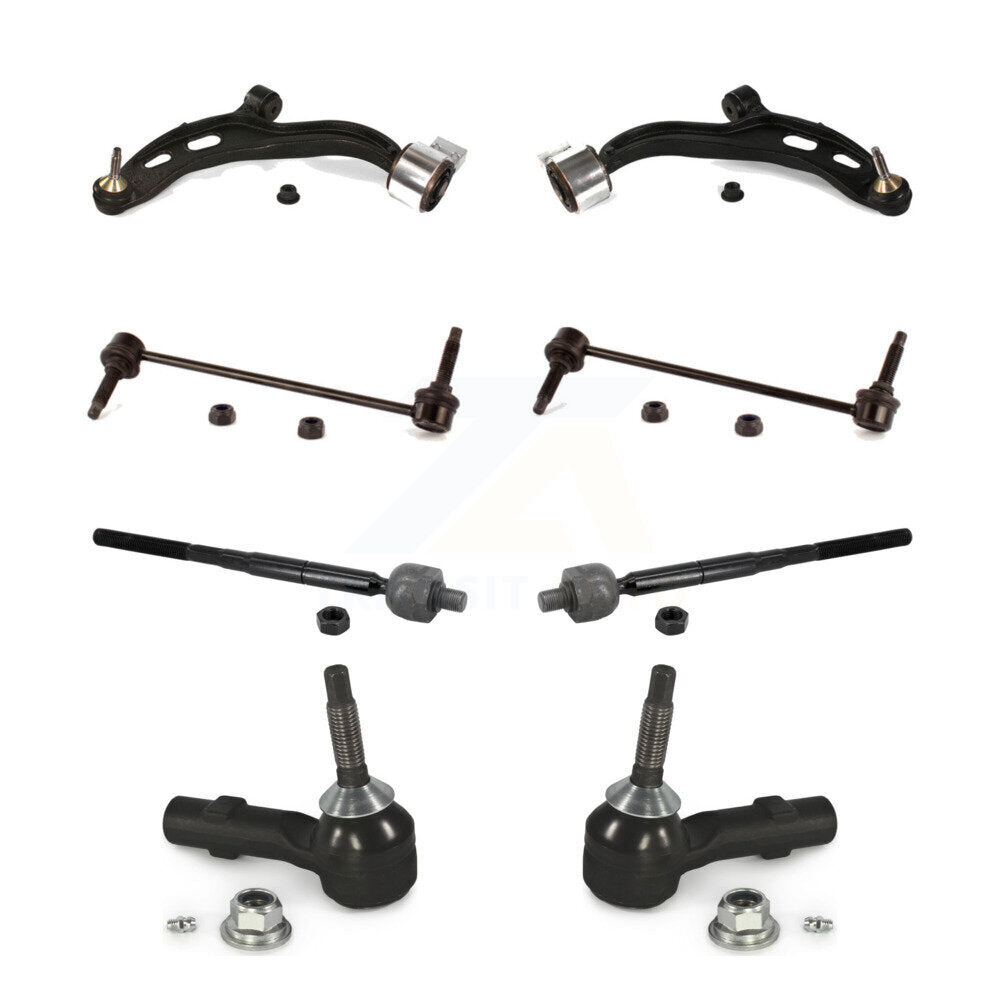Front Suspension Control Arm And Ball Joint Tie Rod End Link Kit (8Pc) For Lincoln MKT K72-101528