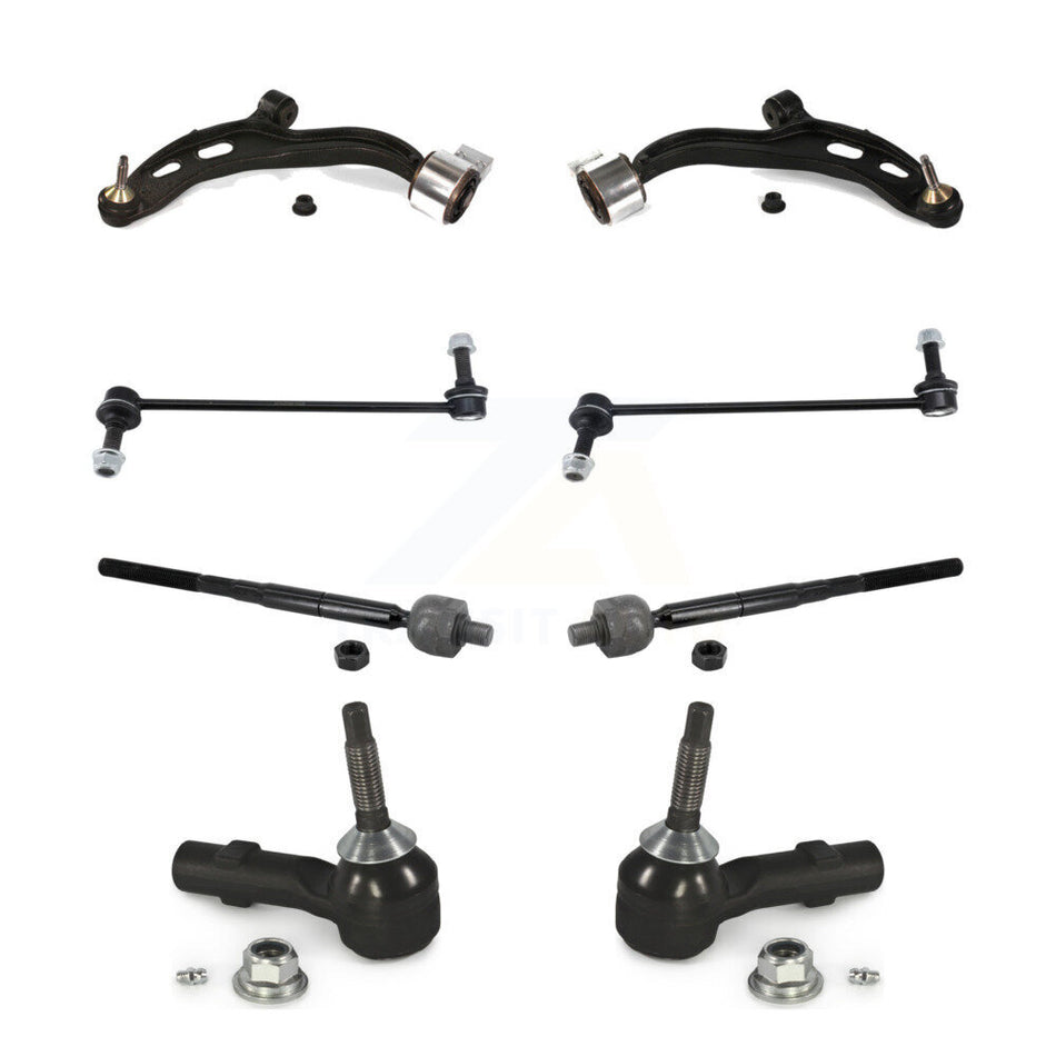 Front Suspension Control Arm And Ball Joint Tie Rod End Link Kit (8Pc) For Lincoln MKT K72-101528