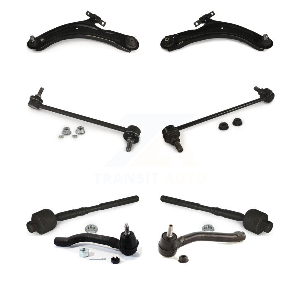 Front Lower Control Arm And Ball Joint Tie Rod End Link Kit (8Pc) For Nissan Rogue Select K72-101678