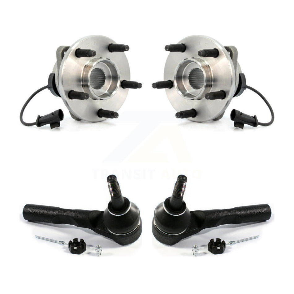 Front Wheel Bearing And Tie Rod End Kit For Chevrolet Malibu Pontiac G6 Saturn Aura K77-100112