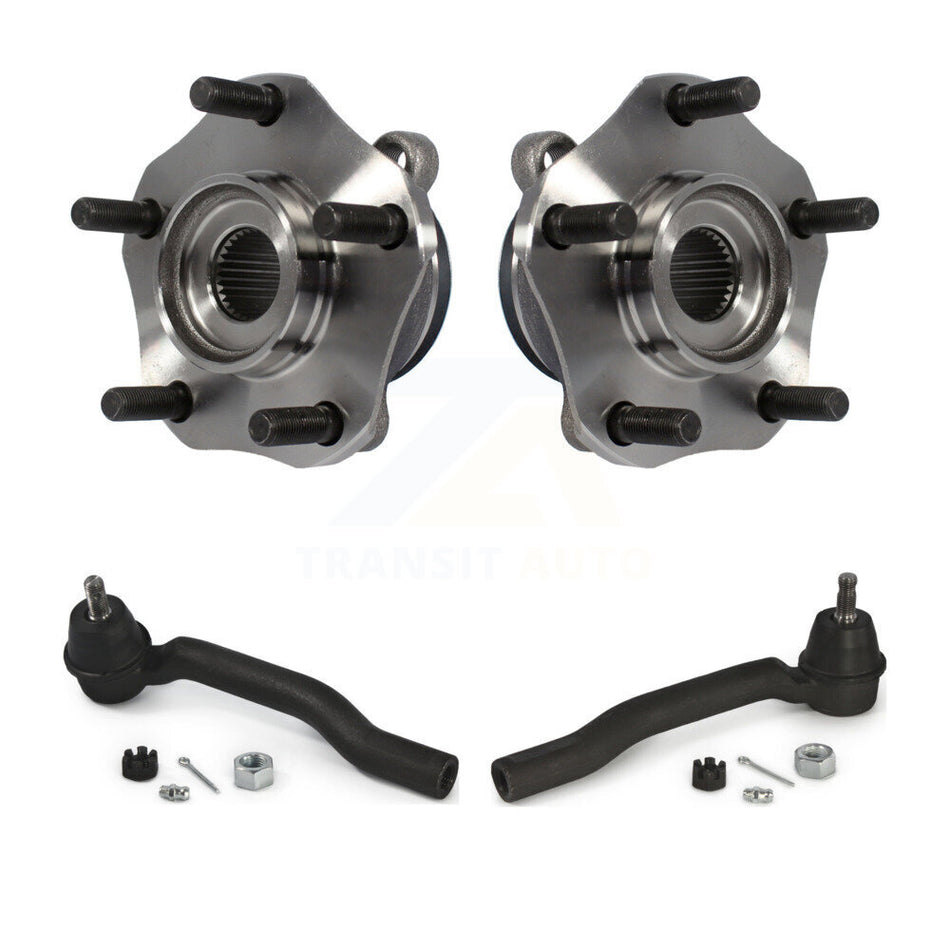 Front Wheel Bearing And Tie Rod End Kit For Nissan Sentra NV200 Leaf LEAF K77-100208