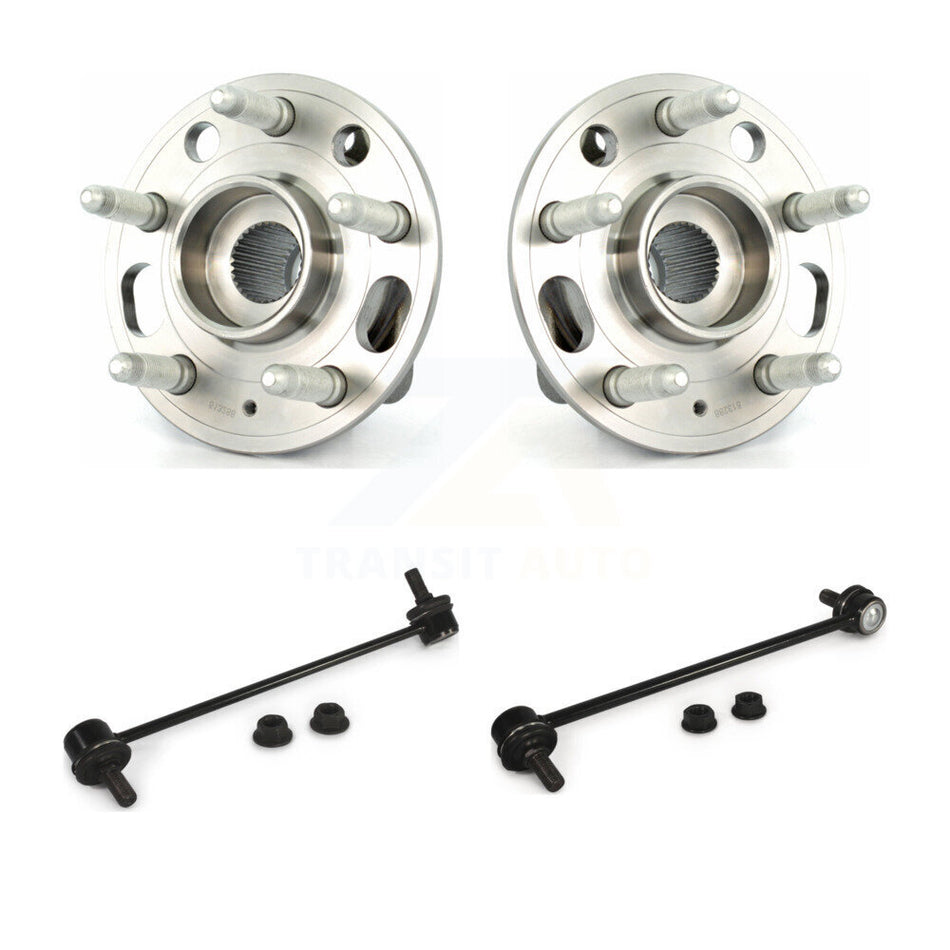 Front Hub Bearing Assembly And Link Kit For 2010-2017 Chevrolet Equinox GMC Terrain K77-100406
